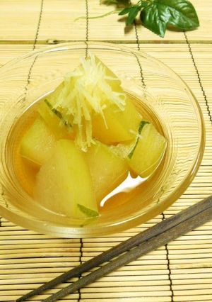 A picture of Simmered and Chilled Winter Melon for Summertime.