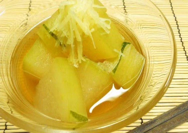 Simmered and Chilled Winter Melon for Summertime