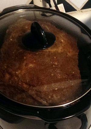 A picture of Pulled pork "crump butt".