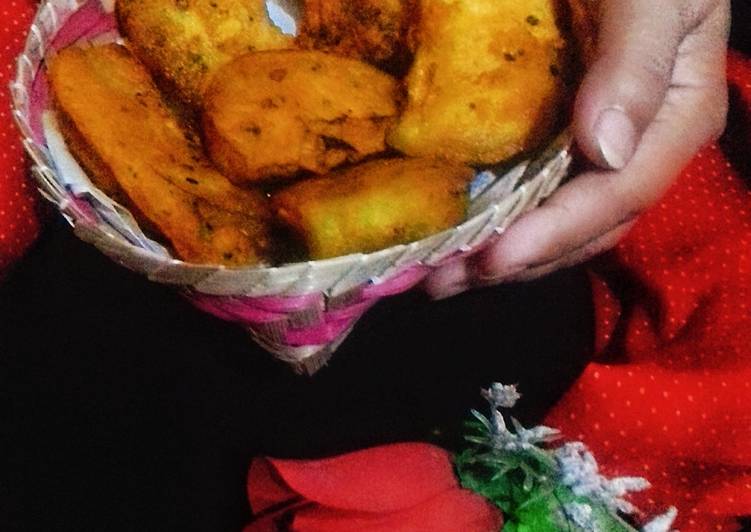 Recipe of Any-night-of-the-week Shorsher puure Chalkumro (Fried ash gourd stuffed with mustard)