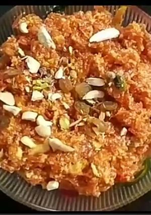 A picture of Gajar ka halwa.