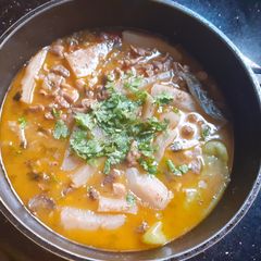 A picture of Dowara ( traditional algerian recipe.