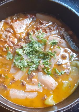A picture of Dowara ( traditional algerian recipe.