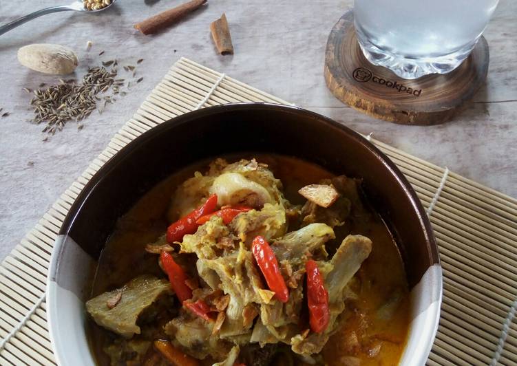 Recipe: Delicious Gule Kambing Pedas