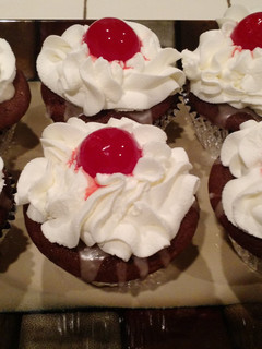 A picture of Cherry Coke Float Cupcakes.