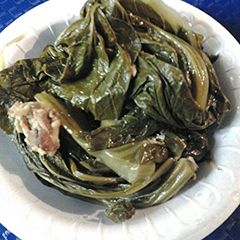 A picture of My Moms Mustard Greens.
