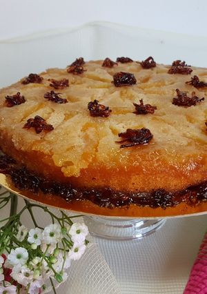Foto principal de Pastel de melocotón con remolacha en confitura!!!