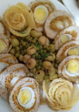 صورة لوصفة رولي الدجاج محشي 😋😍