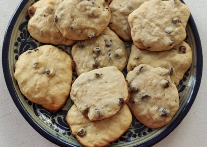 Cookies choco banane sans levure