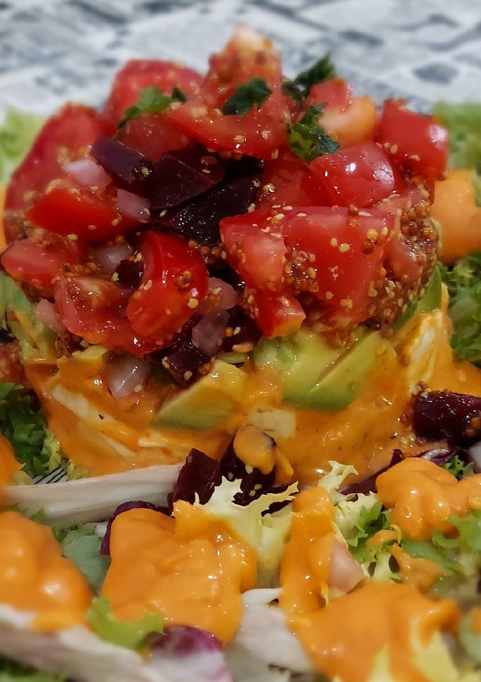Una foto de Tartar de tres sabores fresco y riquísimo