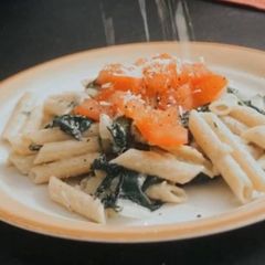 Simple Vegetarian Pasta A picture of Simple Vegetarian Pasta.