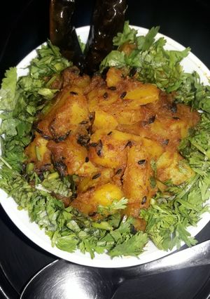A picture of Pahari Aloo/ Aloo Gutke Uttarakhand Recipe.