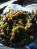 Nopalitos en molcajete con salsa