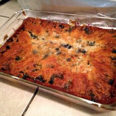 A picture of Carlene's Peach Cobbler.