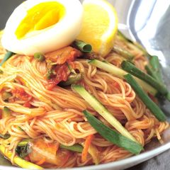 A picture of Sweet, Salty, and Sour Bibimbap Soumen Noodles.
