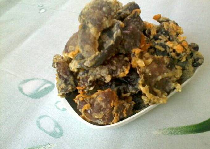 Kudapan Asin : Jamur Kuping Crispy Sederhana