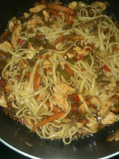 Una foto de Fideos chinos con soja😜