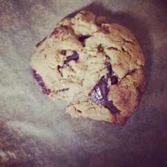 A picture of Hazelnut chocolate Chunk Cookies.