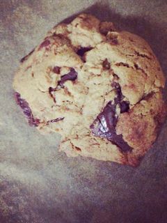 A picture of Hazelnut chocolate Chunk Cookies.