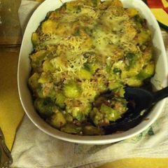 A picture of Augratin Brussel Sprouts.