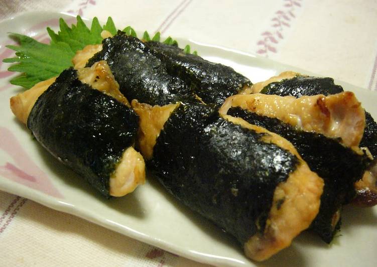 Recipe of Quick Autumn is Here! Salmon with Seaweed (Isobe-Yaki)