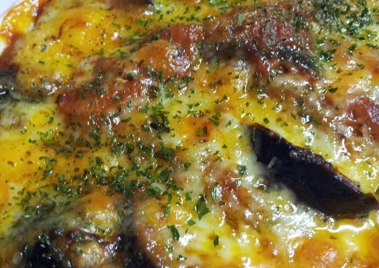 Steps to Prepare Tasty Simple Using Canned Tomatoes Eggplant Gratin