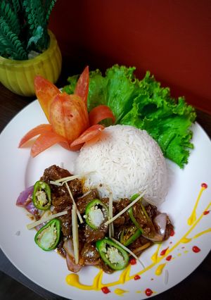 A picture of Beef chilli dry 🍛.