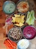 Tábua de Crudités com Dips