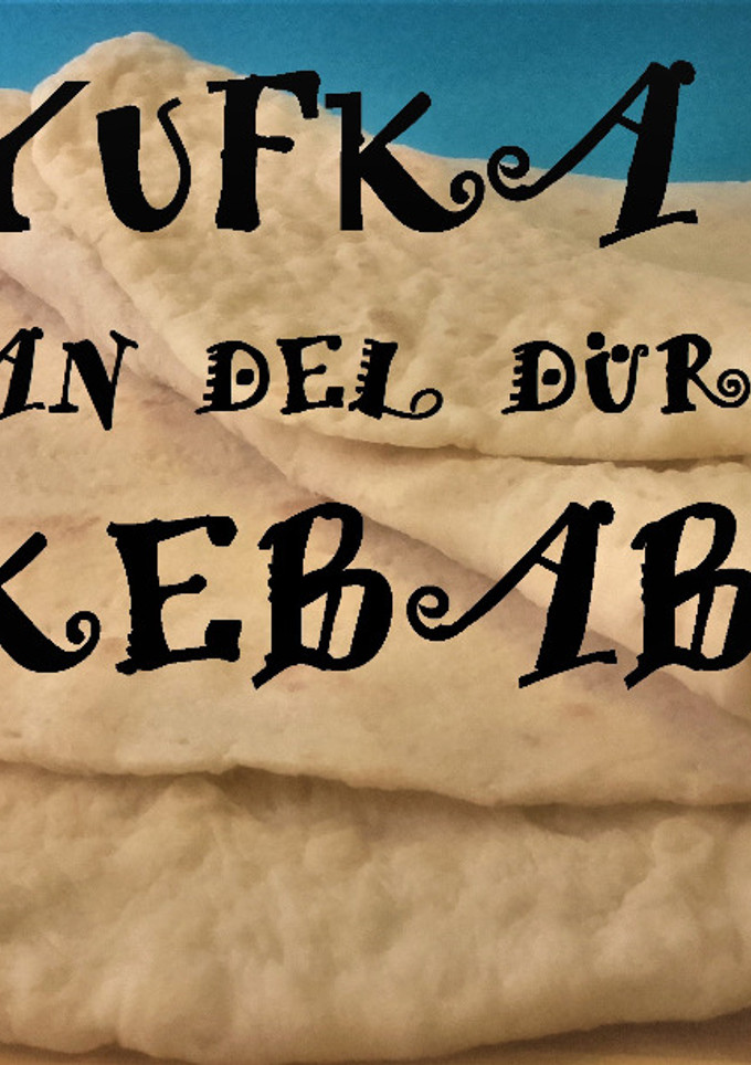 Una foto de Yufka, el pan del shawarma (dürüm kebab)