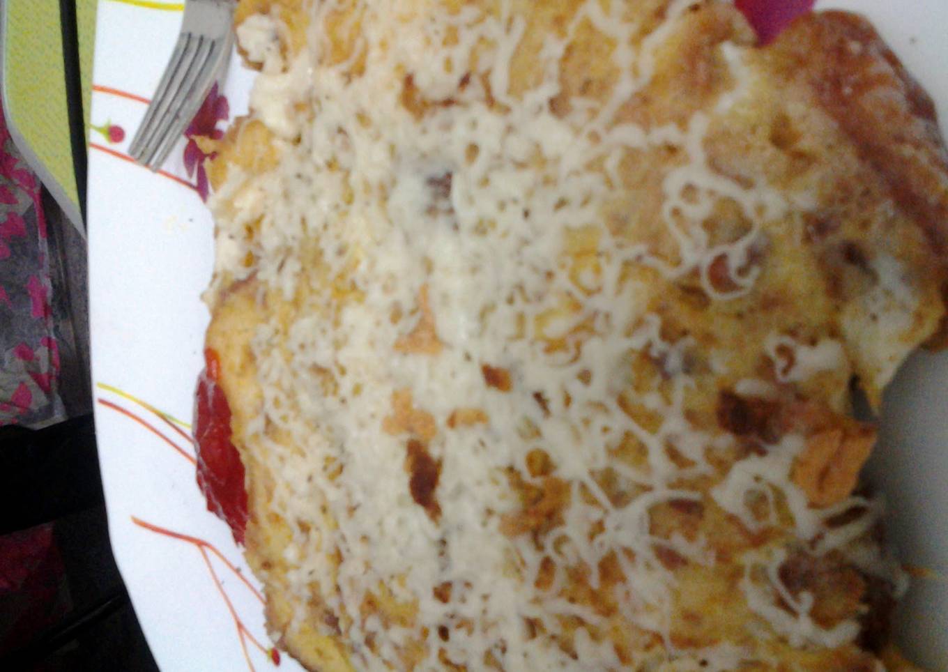 omelette pizza