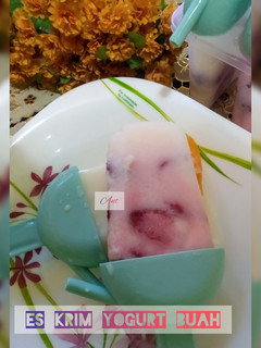 Foto resep Es krim yogurt buah