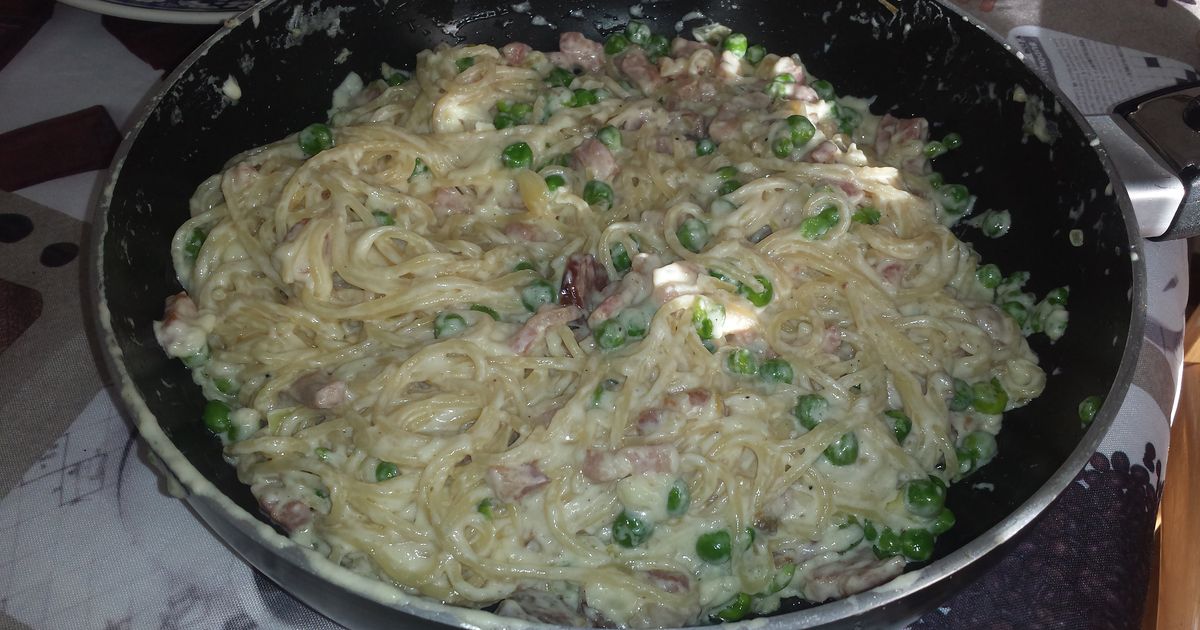 Resep The Lazy Pasta Carbonara Enak, Praktis, dan Mudah Dibuat - foto hasil masakan Resep The Lazy Pasta Carbonara Enak, Praktis, dan Mudah Dibuat - foto hasil masakan