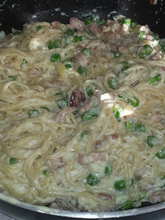 A picture of The Lazy Pasta Carbonara.