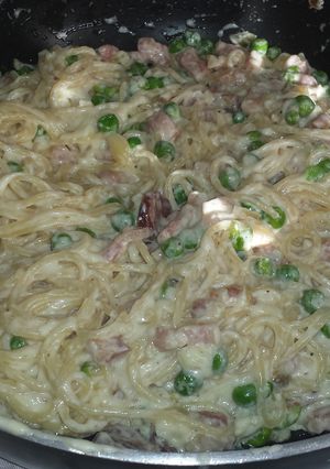 A picture of The Lazy Pasta Carbonara.