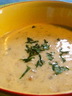 A picture of Restaurant Quality Mushroom Cream Soup.
