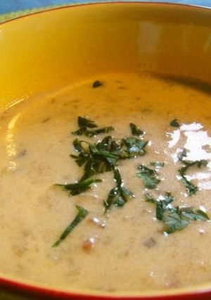 A picture of Restaurant Quality Mushroom Cream Soup.