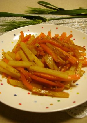 A picture of Easy Potato and Carrot Dish to Serve with Rice.