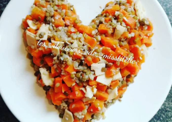 Méthode simple pour Faire Rapidité Lentilles et sarrasin aux carottes