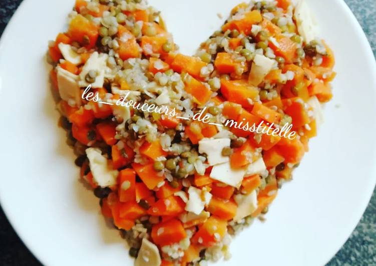 Recette De Lentilles et sarrasin aux carottes
