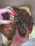 Torta noci, uvetta e cioccolato-senza li