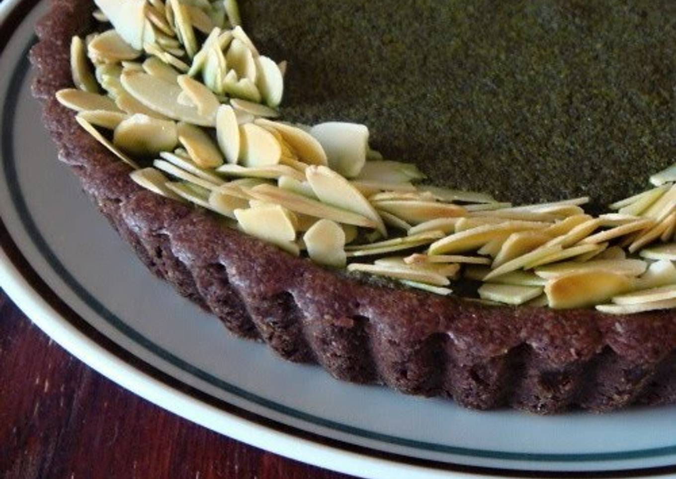 Matcha Chocolate Amandine Tart