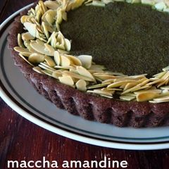 A picture of Matcha Chocolate Amandine Tart.