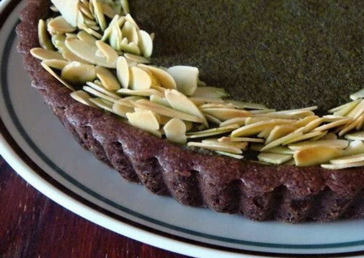 Steps to Make Perfect Matcha Chocolate Amandine Tart