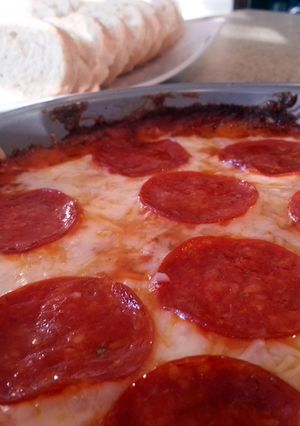 A picture of Pizza dip.