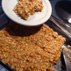 A picture of No Bake Peanut Butter Squares 👌☺️ (Dairy, Eggs And Gluten Free!).