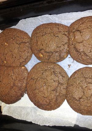 A picture of Megans Dark Chocolate Orange Cookies.