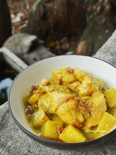Foto resep Opor Ayam dan Kentang✨ (kuah kental)