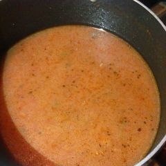 A picture of Yummy veggie and Turkey soup from leftovers.