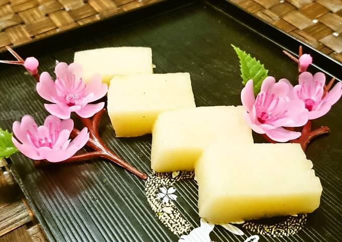 Recipe of Super Quick Simple Flour Uirō Steamed Cake