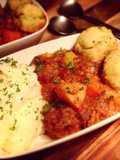 Beef & Vegetable Casserole with Parsley Dumplings